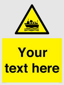 Custom warning ferries crossing vessels